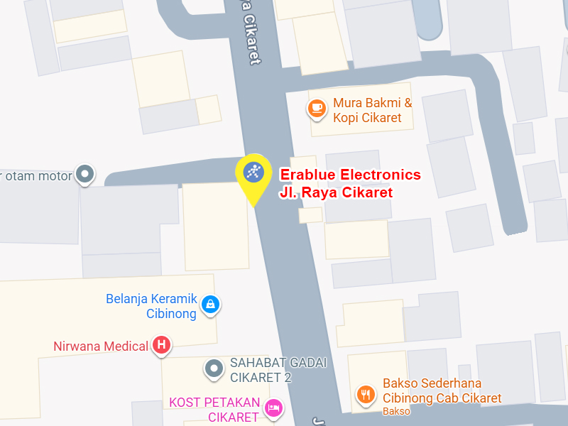 Peta ke toko EraBlue di  Jalan Raya Cikaret, RT 001, RW 011, terletak di Kel/Desa Harapanjaya, Kecamatan Cibinong, Kabupaten Bogor, Provinsi Jawa Barat.